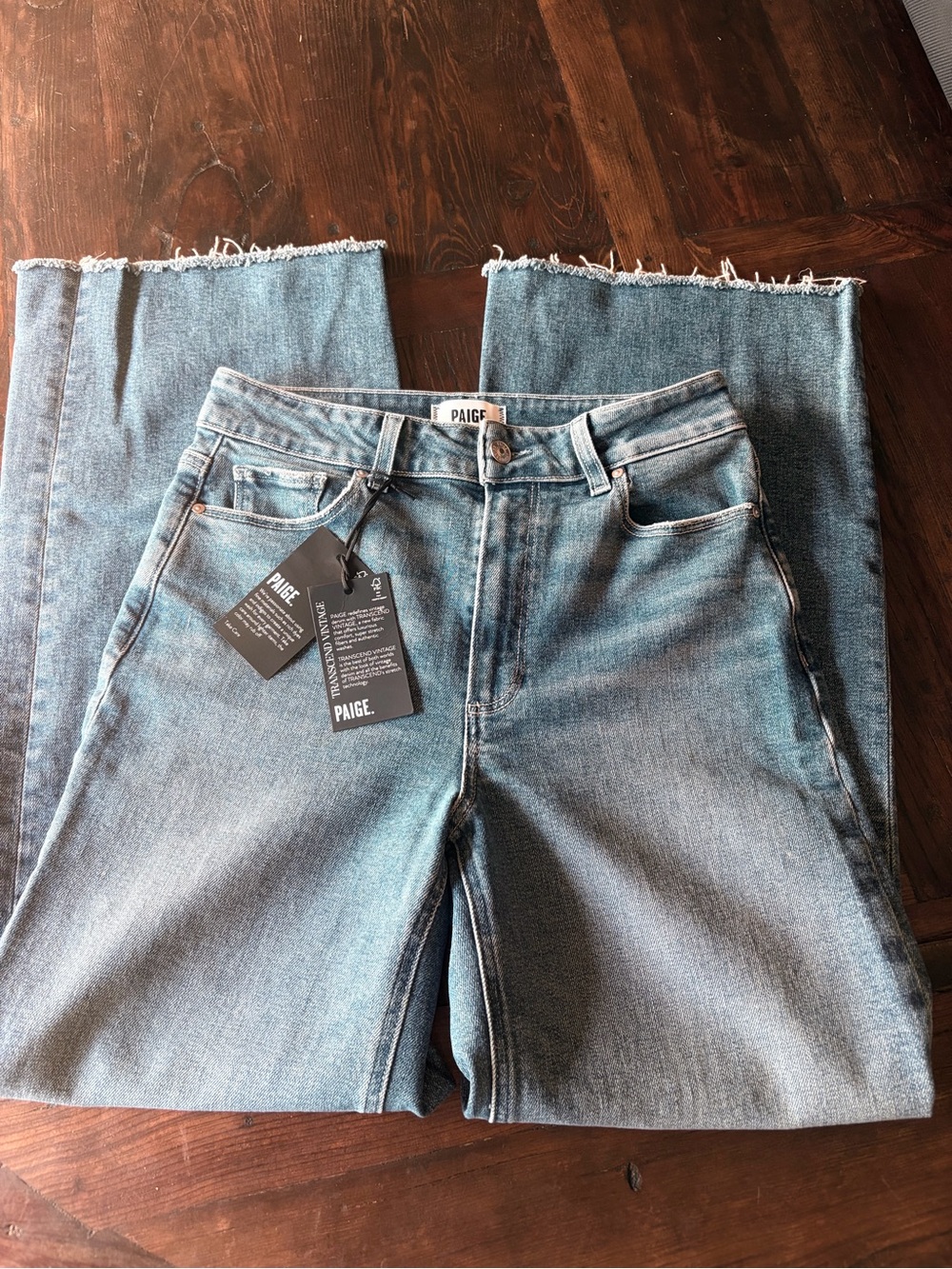 Paige Anessa 31” Wide Leg Jean Woolf 28 / 6 - Picture 7 of 8